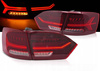 Diodové svítilny RED LED BAR pro VW Jetta VI 11-14