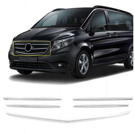 Lišta mřížky přední masky MERCEDES V-CLASS W447 2014-2019