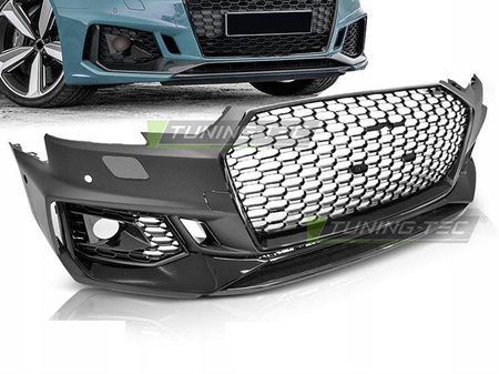 AUDI A4 B9 15-19 GLOSY BLACK RS4 S přední nárazník