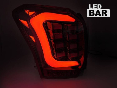 LED žárovky Subaru Forester IV 13-18 RED WHITE