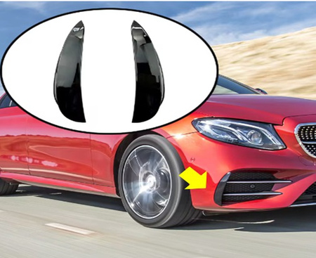 Mercedes W213 16-19 AMG boční spoilery nárazníků