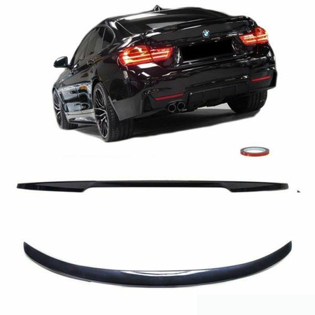 SPOILER BMW F36 GRANDCOUPE 14- MP LESKLÁ ČERNÁ