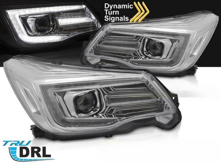 Chromované světlomety LED pro Subaru Forester IV