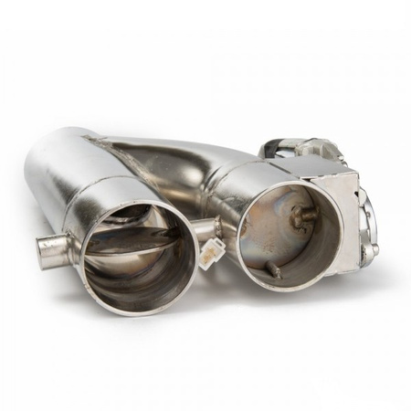 Y-trubka výfukové škrticí klapky / dvě 2,25" šoupátka