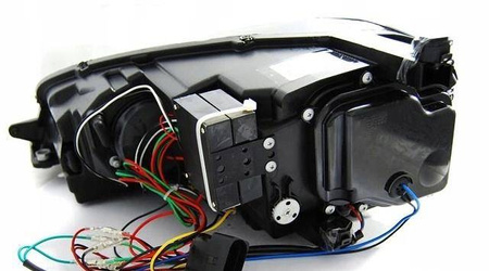 Světlomety vw golf vii 7 12- černé led drl gti