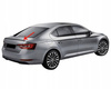 Křidélko na zadních dveřích Škoda Superb III 2015+