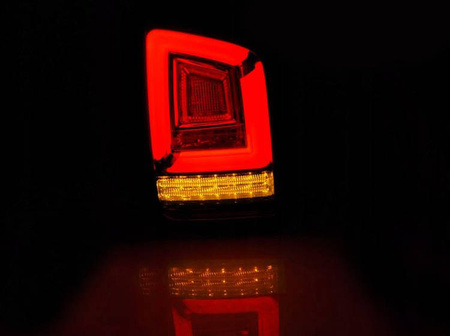 LED žárovky Vw T5 10-15 červená bílá Full Led Dts