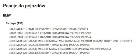 BMW E36 Coupe 90-99 R-w Bar vedl světla