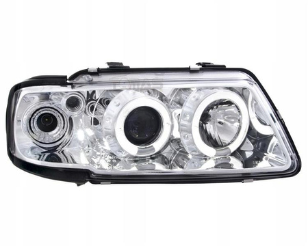 Světlomety Audi A3 8L chromové kroužky