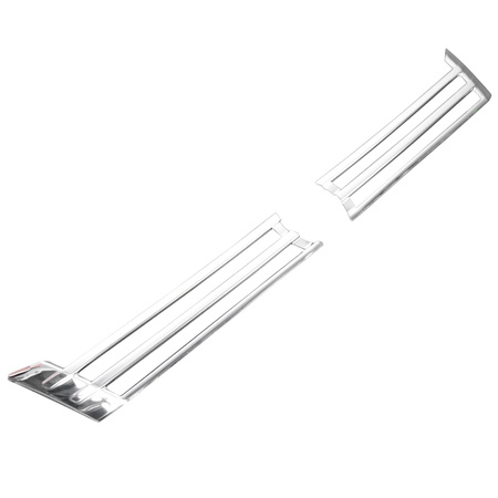 Lišty přední masky VW VOLKSWAGEN CADDY 2010-2015 | OCEL | CHROM