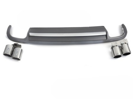 DIFUZOR PRO AUDI A4 B8 08-11 SILVER SPORT S STYLE