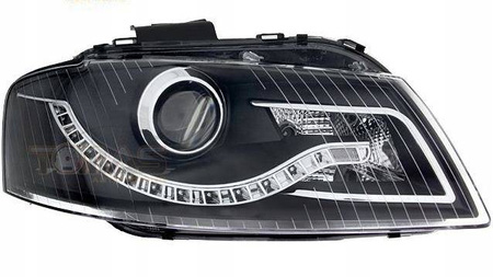 Audi A3 8P BLACK DAYLIGH světlomety