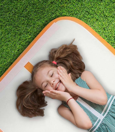 AIRTRACK 5 M ORANŽOVÁ AKROBATICKÁ DRÁHA GYMNASTICKÁ PODLOŽKA NAFUKOVACÍ MATRACE SILNÁ PUMP TAŠKA NA Cvičení ZÁBAVA PRO DĚTI DOSPĚLÉ