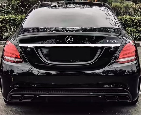 Koncovky výfuku Mercedes W213, GLC X253 černé