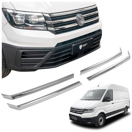 Lišty přední mřížky GRILL VW Crafter 2017+