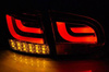 LED zadní světla Vw Golf 6 08-12 černá led bar