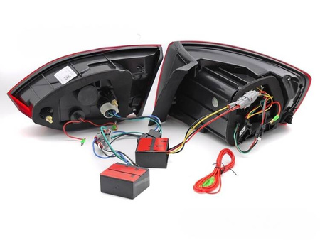 Diodové svítilny RED LED BAR pro VW Jetta VI 11-14