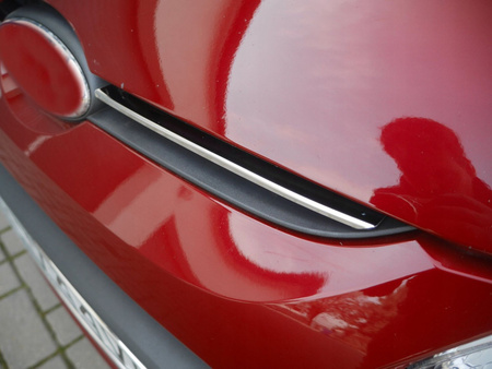 Ozdobné lišty mřížky přední masky pro FORD FIESTA VII 2008-2012 HB