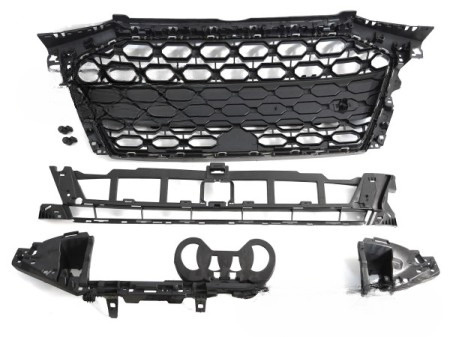 Audi A3 8Y Hatchback / Sedan 2019-2024 černá lesklá přední maska chladiče