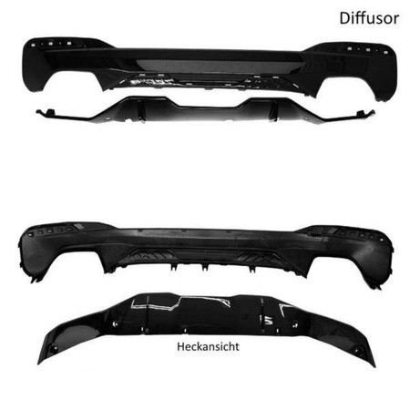 BODY KIT BMW G30 G31 M-PERFORMANCE LESKLÁ ČERNÁ