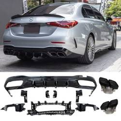 DIFUZOR MERCEDES W206 S206 LOOK E63 AMG ČERNÝ