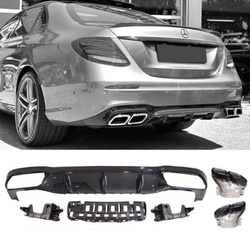 DIFUZOR MERCEDES W213 E 16-20 LOOK AMG E63 ČERNÝ