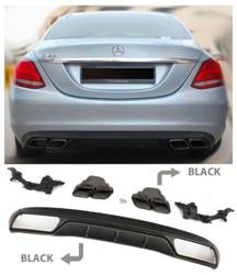 DIFUZOR MERCEDES W205 LOOK AMG C63 STANDARD