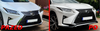 Sportovní spoiler difuzoru grilu Lexus rx iv 15-19
