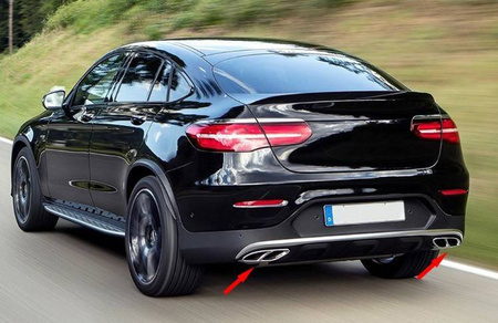 KONCOVKY TLUMIČE VÝFUKU MERCEDES ČERNÉ