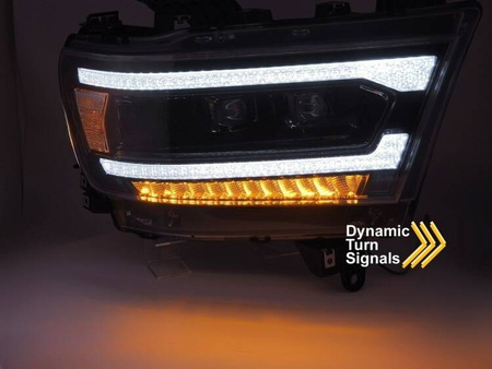 Světlomety full LED černé pro Dodge Ram 19-22