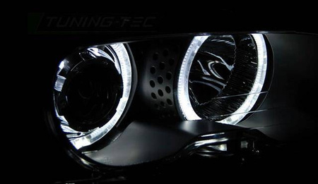 Světla BMW E46 99-03 COUPE CABRIO RINGI BLACK LED