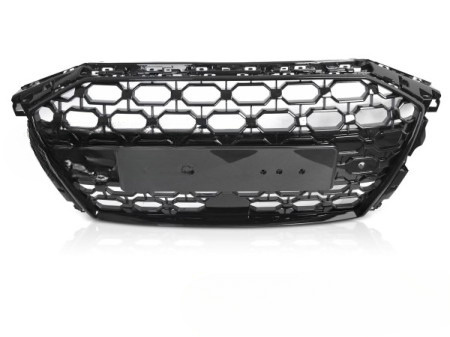 Audi A3 8Y Hatchback / Sedan 2019-2024 černá lesklá přední maska chladiče