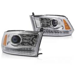 Dodge Ram 09-18 CHROME světlomety