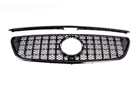 MŘÍŽKA CHLADIČE PRO MERCEDES VITO 16-19 PANAMERICANA ČERNÁ