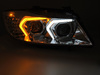 Světlomety BMW E90/E91 LCI 09-11 chromované