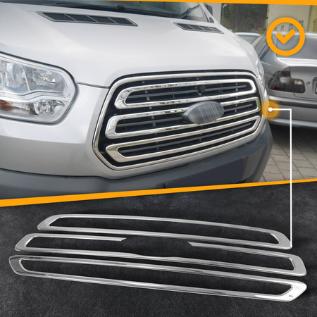 Lišty přední masky GRILL Ford Transit 2013+