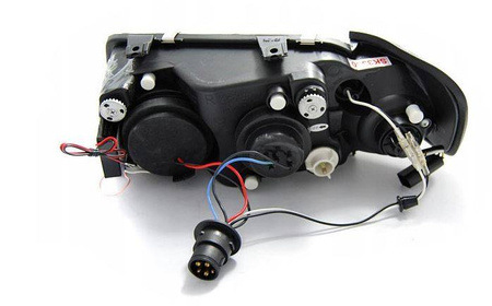 ČOČKOVÉ LAMPY AUDI A3 8L 96-00 CCFL KROUŽKY CHROMOVÉ