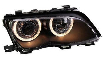 Světlomety BMW E46 RINGI BLACK Sedan/Touring
