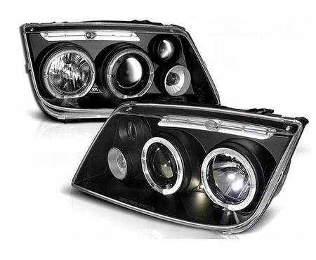 Světlomety VW Bora BLACK RINGI