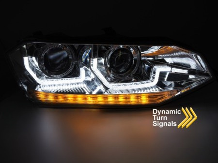LED DRL světlomety VW Polo VI 2G (2017-2021) | Dynamická směrová světla