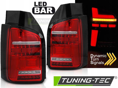ČERVENÁ BÍLÁ LED lišta pro VW T6 15-19