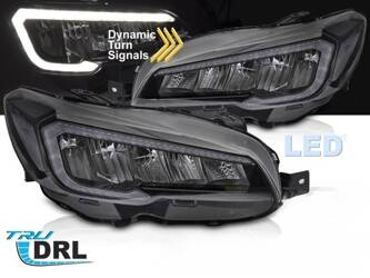Světlomety pro Subaru WRX 14-22 černé full LED