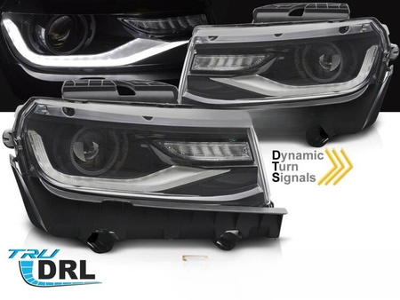 Světlomety pro Chevrolet Camaro 13-15 BLACK LED