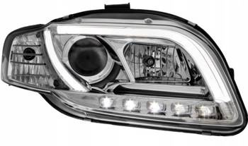 Světlomety Audi A4 B7 Led Tube Chro