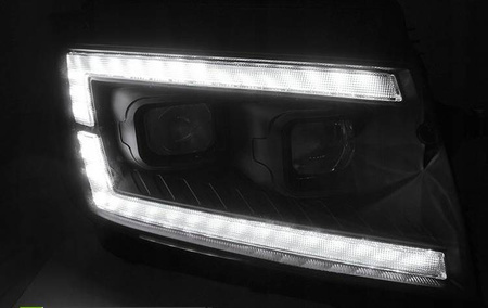 Trubkové led světlomety černé pro Vw Crafter Ii 2017-
