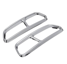 Kryty koncovek výfuku Audi A6 C7 2012-2018 chrom