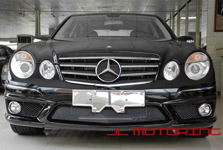 PŘEDNÍ MŘÍŽKA MERCEDES W211 06-09 CHROM/ČERNÁ