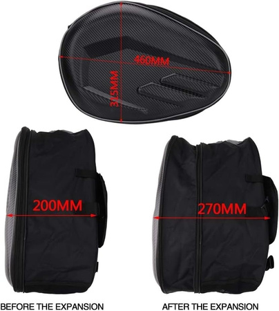 Motocentrické boční brašny