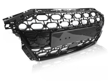 Audi A3 8Y Hatchback / Sedan 2019-2024 černá lesklá přední maska chladiče