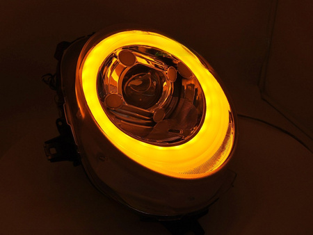 TUBE LIGHT Chromové LED DRL světlomety pro MINI Cooper F55 / F56 / F57 2014-2017